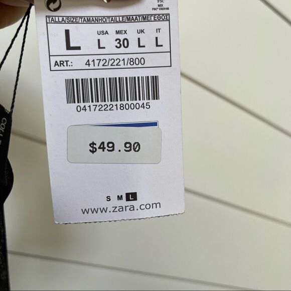 NWT Zara w&b collection little black dress - Picture 14 of 14